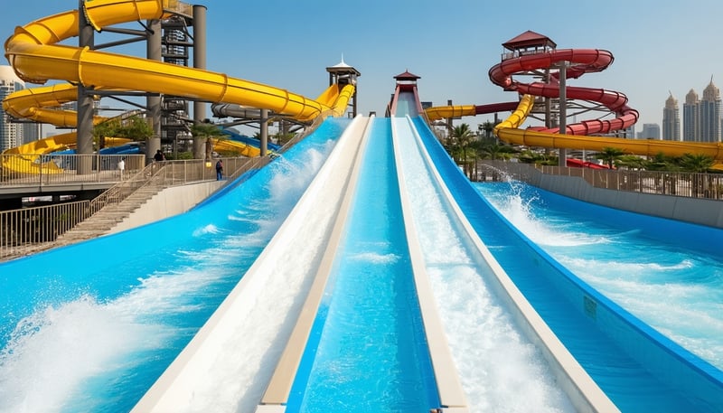 Exciting water park attractions and relaxing wave pools in Dubai Exciting water park attractions and relaxing wave pools in Dubai
